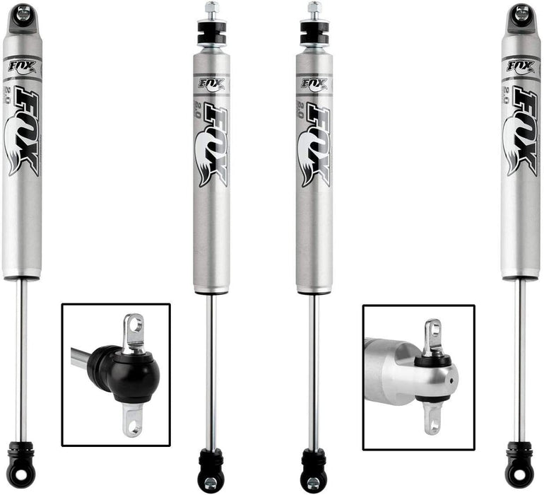 Fox 2.0 Front Rear Shocks Fits 1997 - 2006 Fits Jeep Wrangler TJ LJ 2WD 4WD