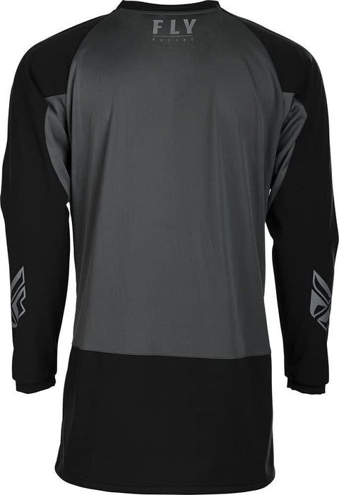 Fly Racing Windproof Riding Jersey (Black/Grey, X-Large) 370-8010X