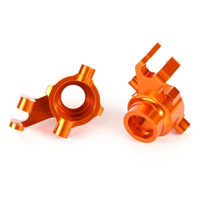Traxxas Steering Blocks, 6061-T6 Aluminum (Orange-Anodized), Left & Right 8937A