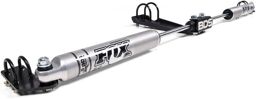 BDS FOX 2.0 Dual Steering Stabilizer Kit, Fits 07-18 Fits Jeep Wrangler JK JKU x1 FOX 982-24-010 x 2 55378/98224010