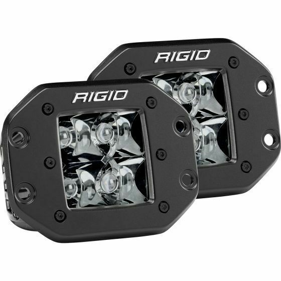Rigid Industries 212213Blk Black D-Series Spot Flush Mount 2 Midnight Led Light