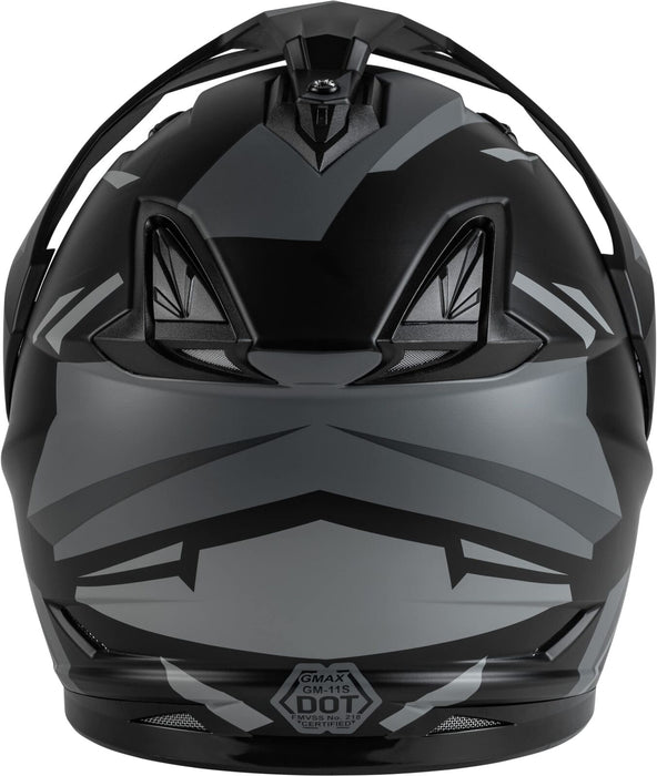Gmax Gm-11S Adventure Electric Shield Snow Helmet (Matte Black/Grey, Small) A4113074