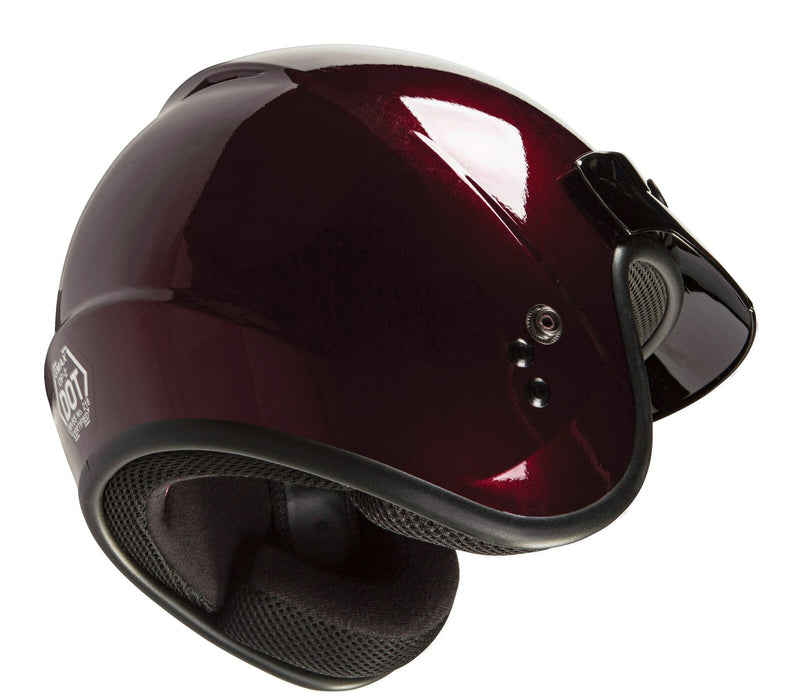 Gmax Of-2 Open-Face Helmet (Wine Red, Small) G1020104