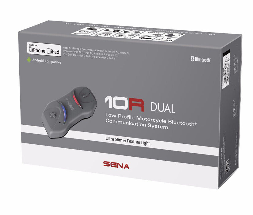 Sena 10R Bluetooth 4.1 Headset & Intercom Single 10R-02