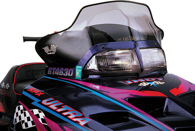 Powermadd Fits Cobra Windshield Indy Smoke/Black Snowmobile 11430