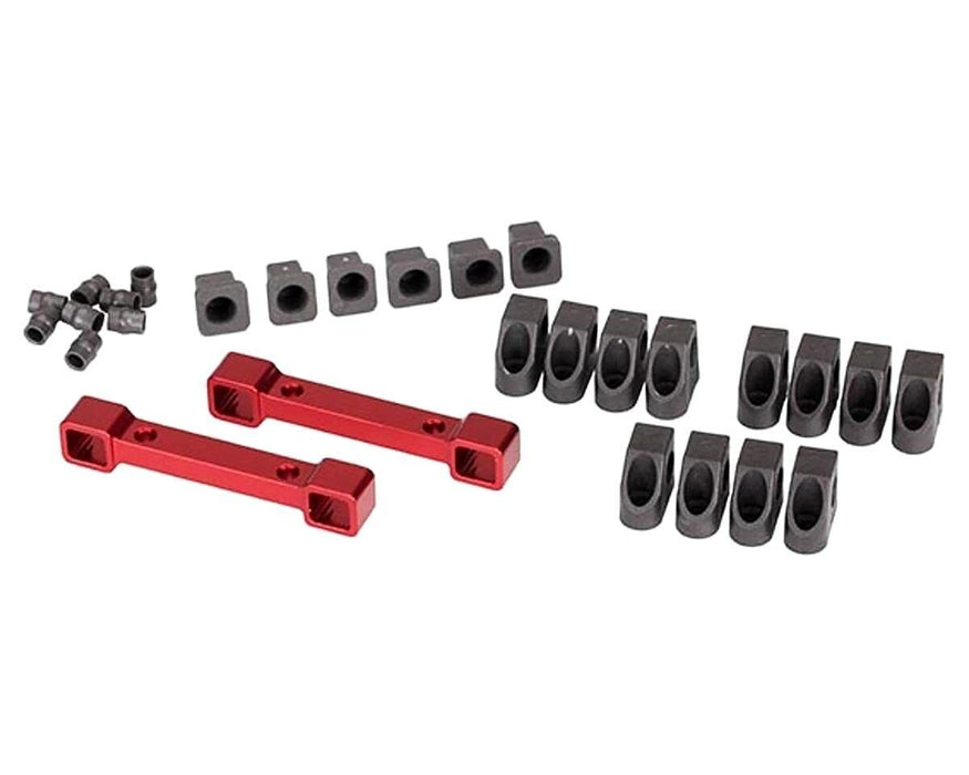Traxxas Tra Mounts, Suspension Arms, Aluminum (Red-Anodized) (Front& Rear)/