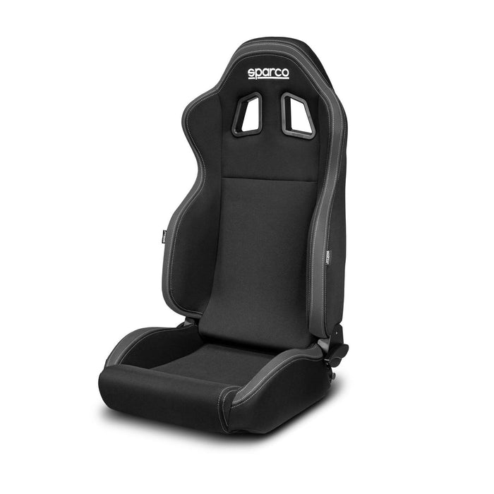 Sparco 009014Nrgr Seat R100 Reclining Bolsters Harness Fiberglass Black Gray 009014NRGR