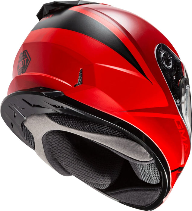 GMAX FF-49S Full-Face Dual Lens Shield Snow Helmet (Matte Red/Black, X-Large)