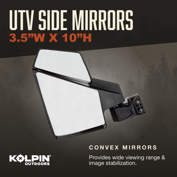 Kolpin New Utv Side Mirrors 4.125"x7.75", 23-2018
