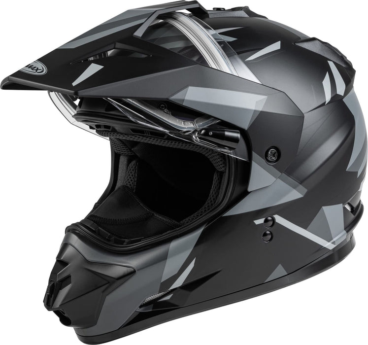 Gmax Gm-11S Adventure Electric Shield Snow Helmet (Matte Black/Grey, Xx-Large) A4113078
