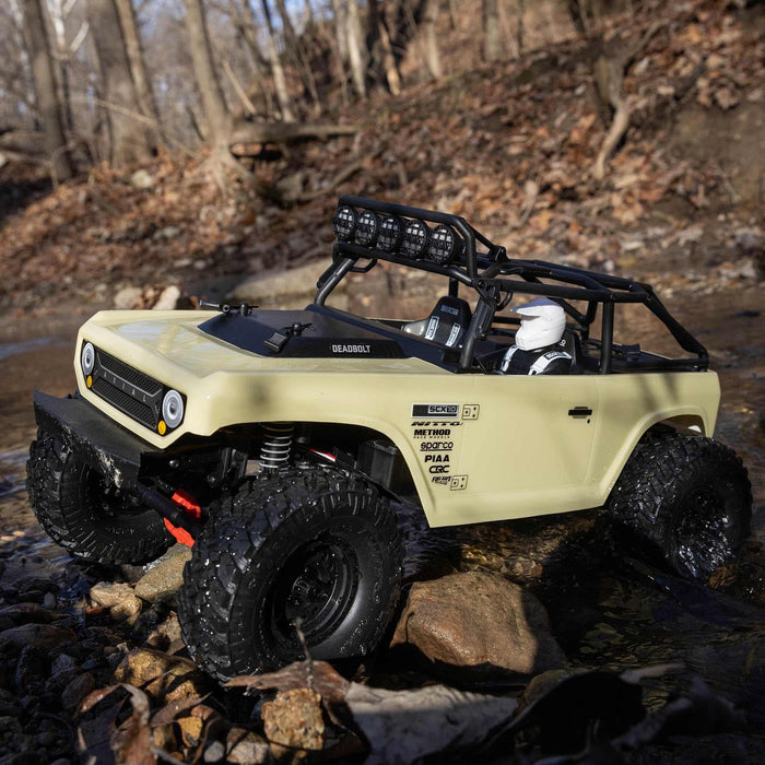 Axial Rc Truck 1/10 Scx10 Ii Deadbolt 4 Wheel Drive Brushed Rtr, Battery And