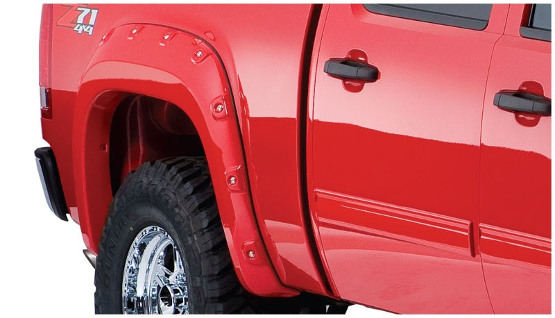 Bushwacker Black Cutout Style Fender Flares 2007-2013 Fits Gmc Sierra 1500 Fits 69.3" 40951-02