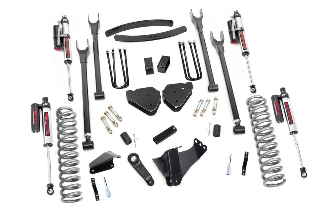 Rough Country 6 Inch Lift Kit Diesel 4 Link Ovlds Vertex Ford F-250/F-350 Super Duty (05-07) 58050