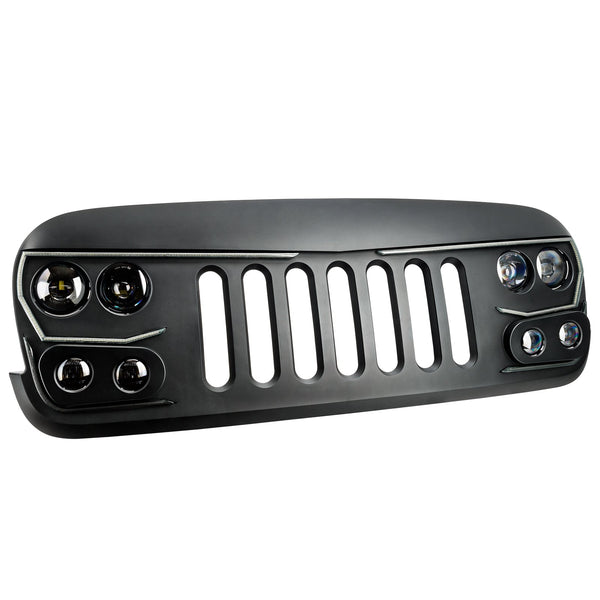 5817-504 ORACLE Lighting VECTOR Series Full LED Grill- compatible with Jeep Wrangler JK