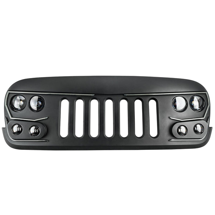 5817-504 ORACLE Lighting VECTOR Series Full LED Grill- compatible with Jeep Wrangler JK