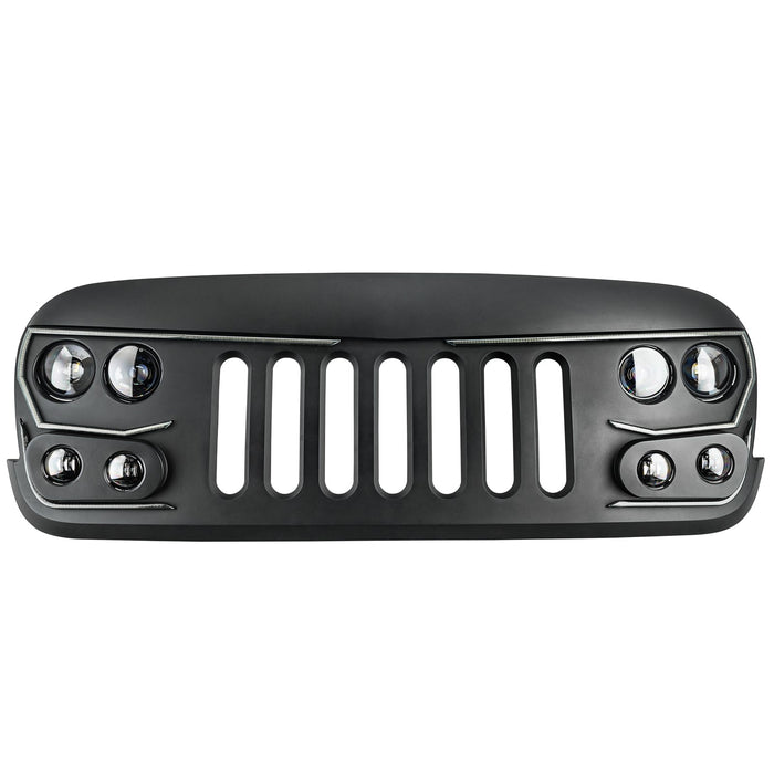 5817-504 - ORACLE Lighting VECTOR Series Full LED Grill- Jeep Wrangler JK