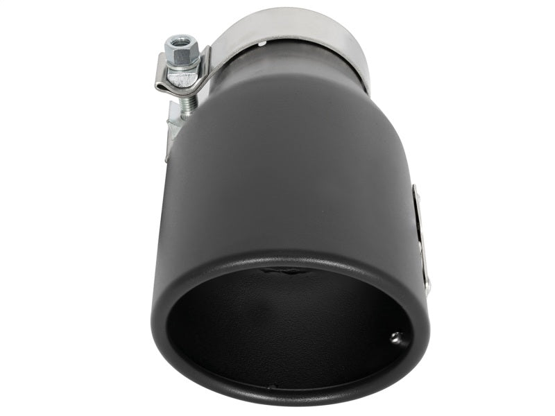 aFe MACH Force-Xp 409 SS Exhaust Tip Black (Left Side) 3in In x 4-1/2in Out x 9in L Clamp-On 49T30452-B09