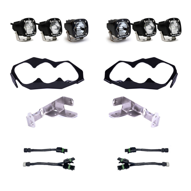 Baja Designs 2024 Can-Am Maverick R Triple S1 Unlimited Headlight Kit 448204
