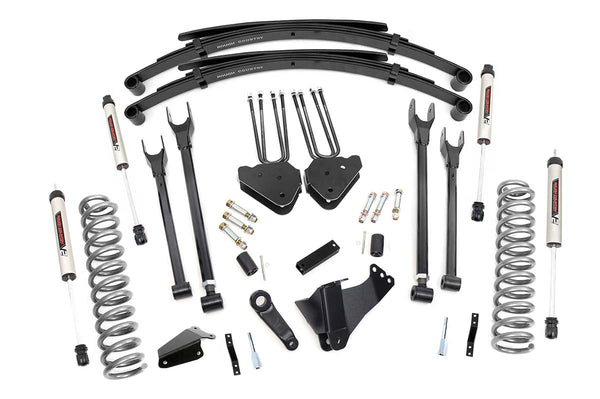 Rough Country 6 Inch Lift Kit Diesel 4 Link Rr Spring V2 Fits Ford F-250/F-350 Super Duty (05-07) 58270