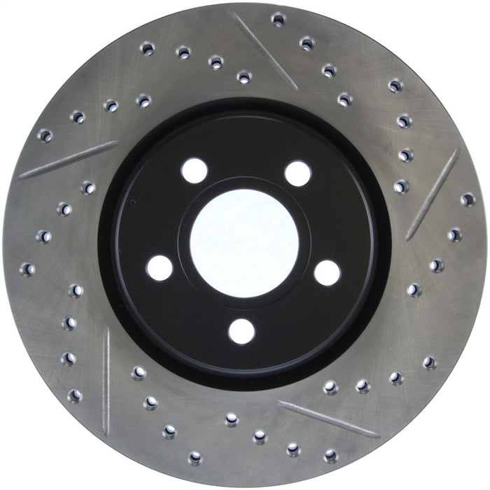 Stoptech Sport Drilled & Slotted Brake Rotor; Front Left 127.63053L