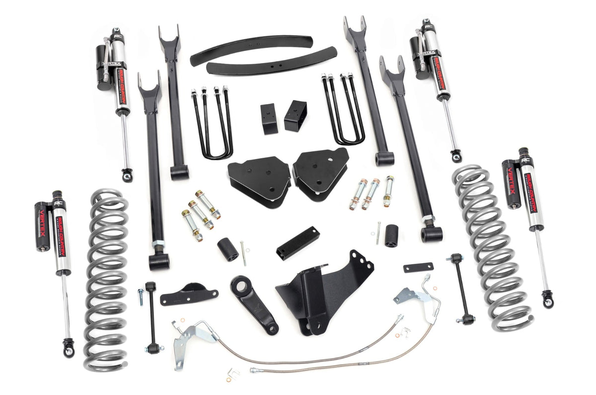 Rough Country 6 Inch Lift Kit Diesel 4 Link Vertex Fits Ford F-250/F-350 Super Duty (08-10) 58450