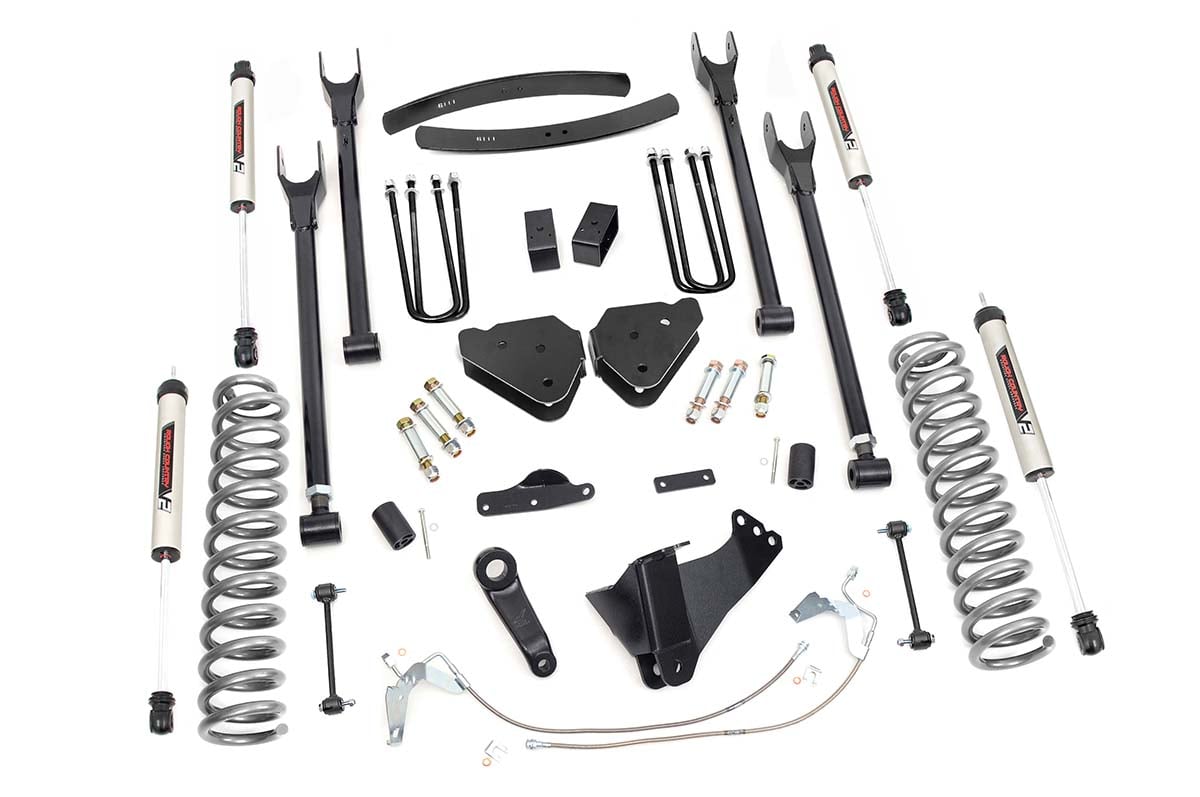 Rough Country 6 Inch Lift Kit Diesel 4 Link V2 Fits Ford F-250/F-350 Super Duty (08-10) 58470