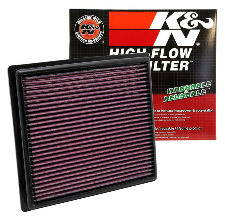 K&N 33-2443 Air Panel Filter for LEXUS RX350 V6-3.5L F/I, 2010-2017