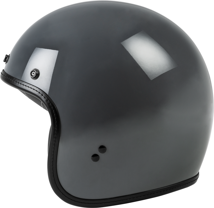 Highway 21 Motorcycle .38 Open Face Helmet (Grey, Large)