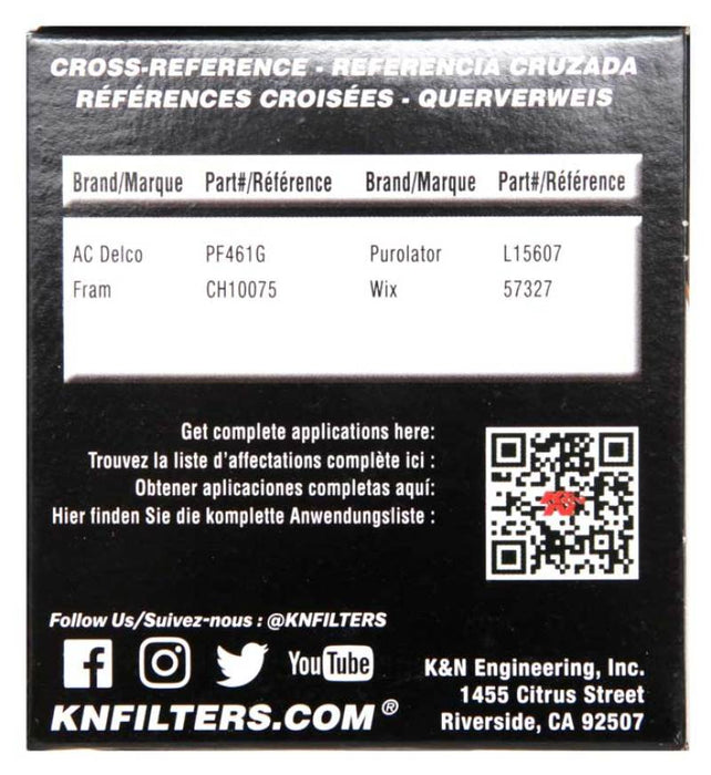 K&N Premium Oil Filter: Protects Your Engine: Fits Select Fits BMW Vehicle