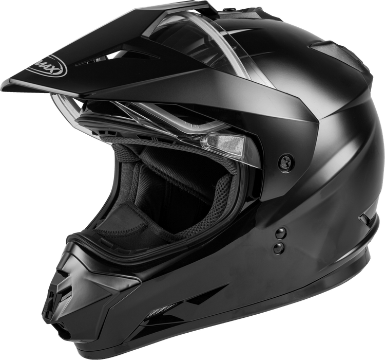 GMAX GM-11S Dual-Sport, Full-Face Snow Helmet, DOT-Approved (Black)