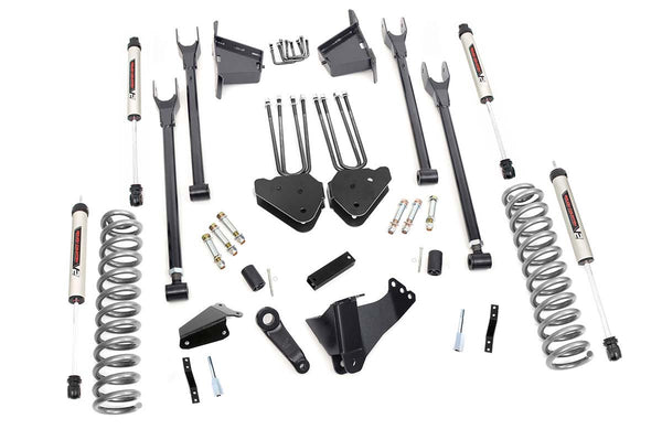 Rough Country 8 Inch Lift Kit 4 Link Rr Blocks V2 Fits Ford F-250/F-350 Super Duty (05-07) 59170