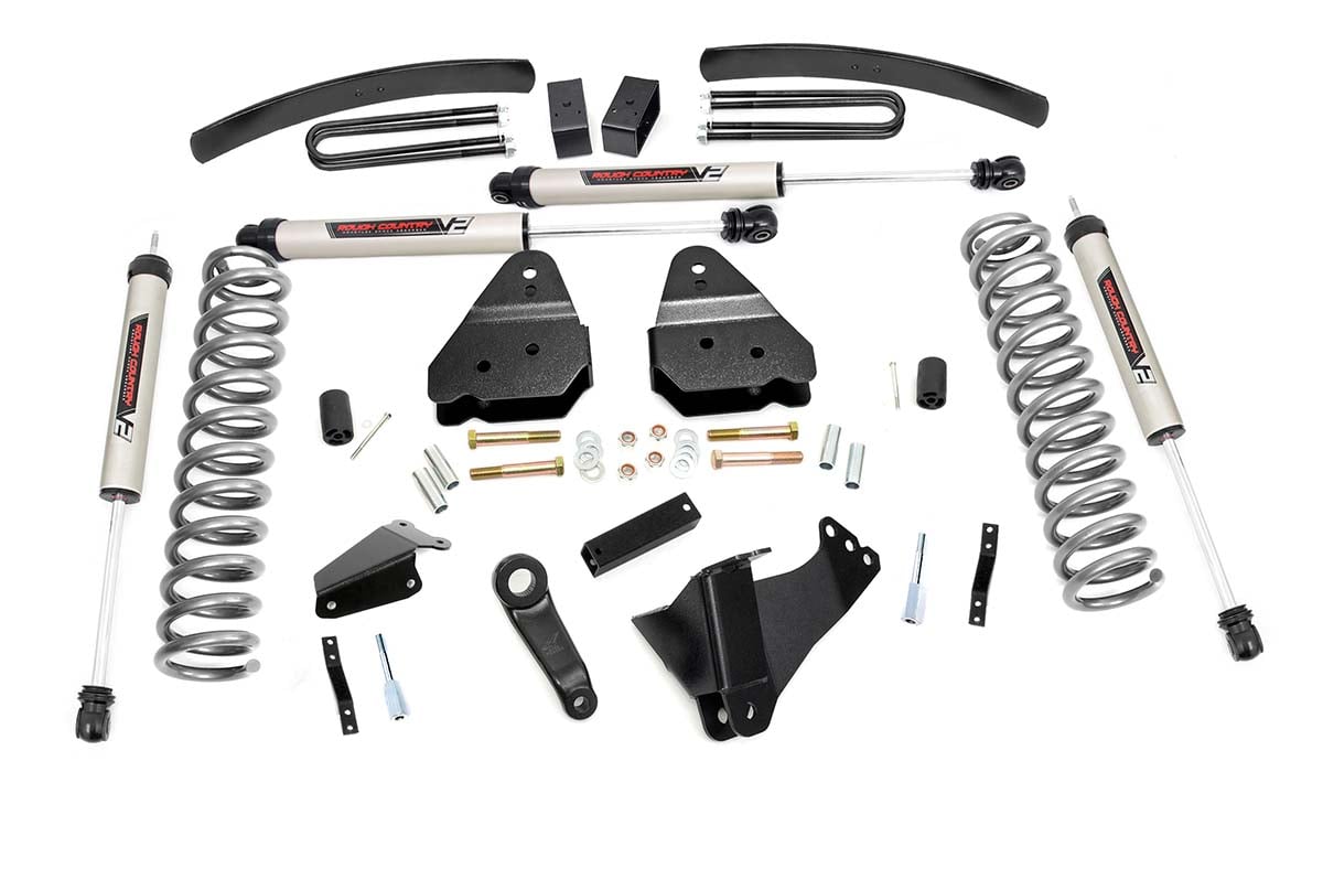 Rough Country 6 Inch Lift Kit Gas V2 Fits Ford F-250/F-350 Super Duty 4WD (05-07) 59670