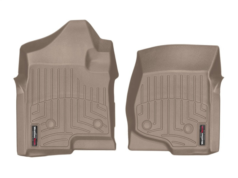 WeatherTech 08-14 Chevrolet Silverado 2500/3500 Crew/Extended Cab Front FloorLiner Tan 4513061