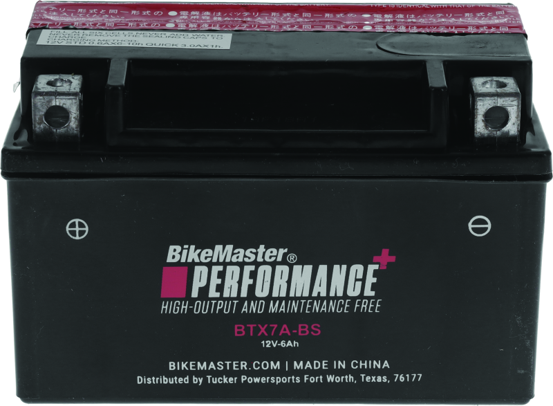 BikeMaster BTX7A-BS Battery 781313