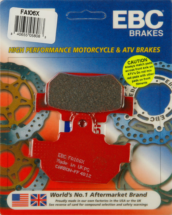 EBC Brakes FA106X Disc Brake Pad Set