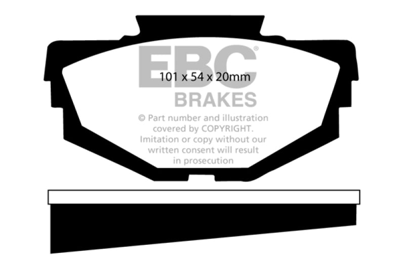 EBC 68-71 Austin America 1.3 Greenstuff Front Brake Pads DP2155