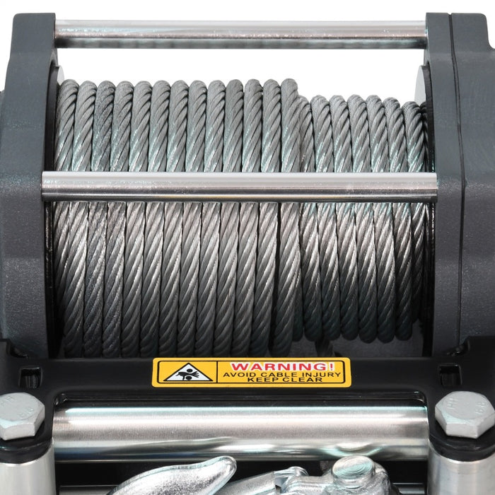 Superwinch 4500 LBS 12V DC 15/64in x 50ft Steel Rope Terra 4500 Winch - Gray Wrinkle - 1145260
