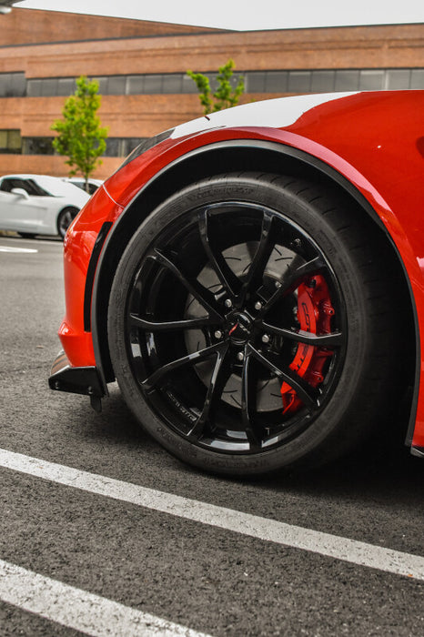 DBA 05-12 Corvette C6 w/Z06 pkg Front Drilled & Slotted 5000 Series 2 Pc Rotor w/ Black Ha 52992BLKXS