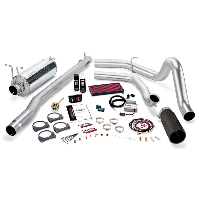 Banks Power 99 Ford 7.3L F250/350 Man Stinger System SS Single Exhaust w/ Black Tip 47518-B