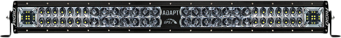 Rigid 270413 Adapt E-Series Led Light Bar 30 Inch - Has Built in GPS Guided Adapt Mode Lighting or All On 3 Optic Zones - Scene, Driving, Spot Beams.