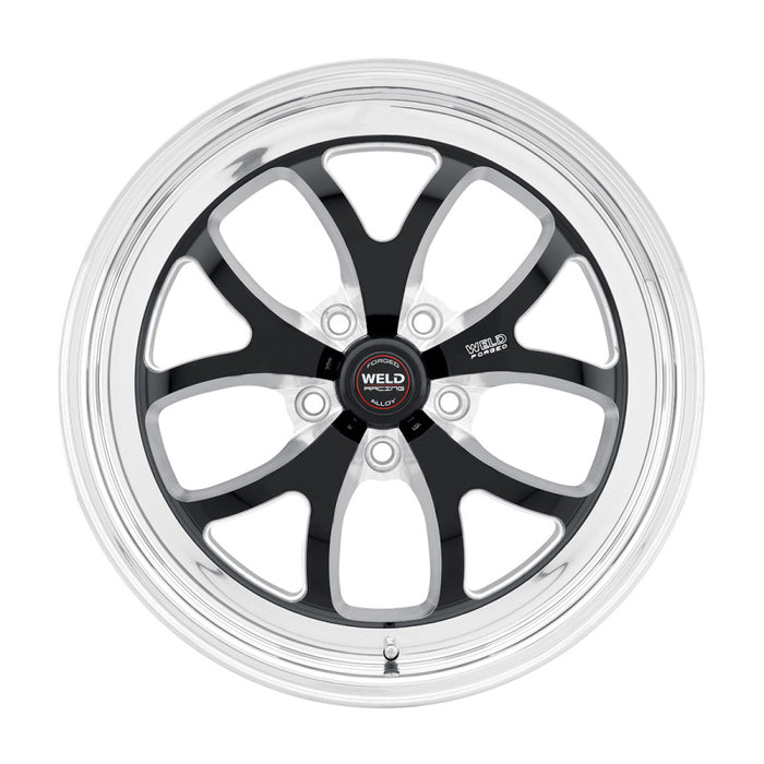 Weld S76 15x10.33 / 5x4.75 BP / 4.5in. BS Black Wheel (Low Pad) Non-Beadlock 76LB-510B45A