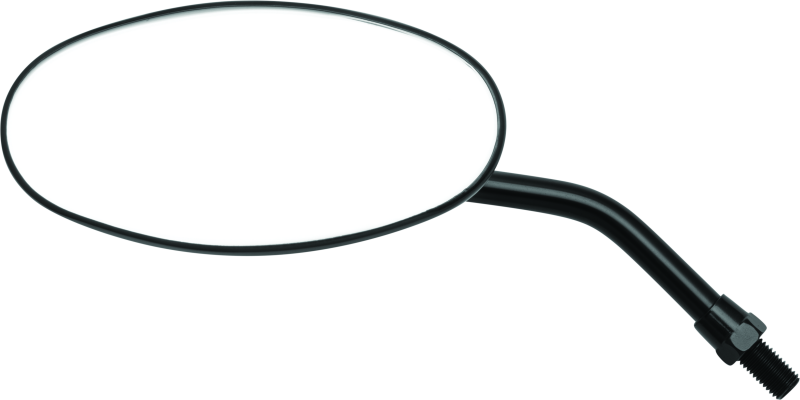BikeMaster Oval Adjustable Length Mirror, Black