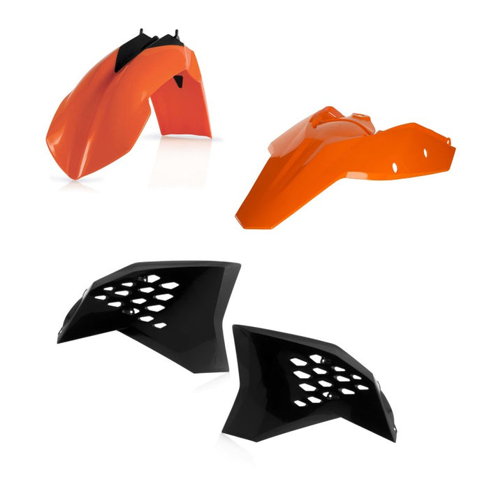 Acerbis Orange/Black Complete Plastic Body Kit (2113790357)