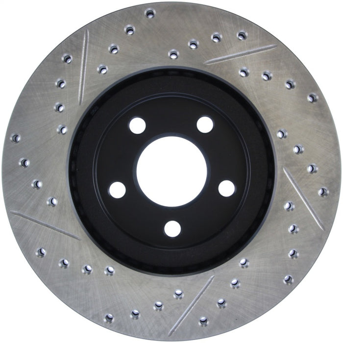 Stoptech Sport Drilled & Slotted Brake Rotor; Front Left 127.63053L