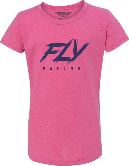 Fly Racing 356-0175YL Girl's Fly Edge Tee Pink Yl