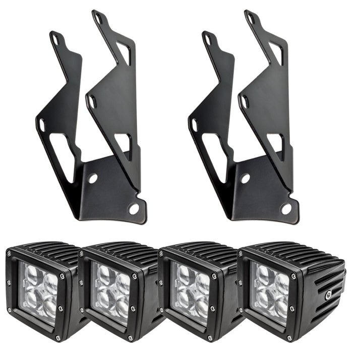 Oracle compatible with Jeep JK Dual Mounting Pillar Brackets/Lights Combo SEE WARRANTY 2145-504