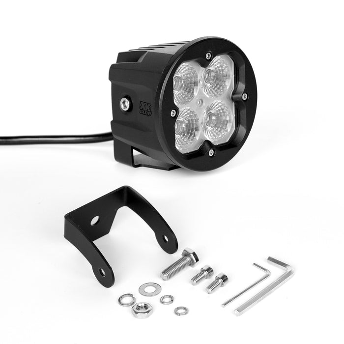 XKGLOW 1PC Fog Light Mount Cube Light Flood Beam SAE Bluetooth App Control