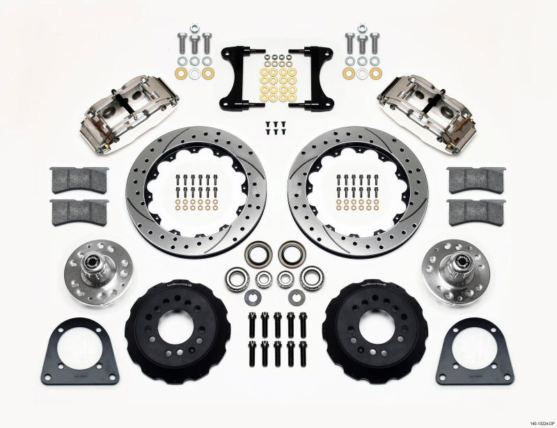 Wilwood Narrow Superlite 6R Front Hub Kit 12.88in Drill Pol TCI-IFS 71-78 (Pinto Based) 140-13224-DP