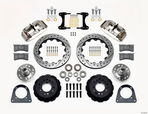 Wilwood Narrow Superlite 6R Front Hub Kit 12.88in Drill Pol TCI-IFS 71-78 (Pinto Based) 140-13224-DP