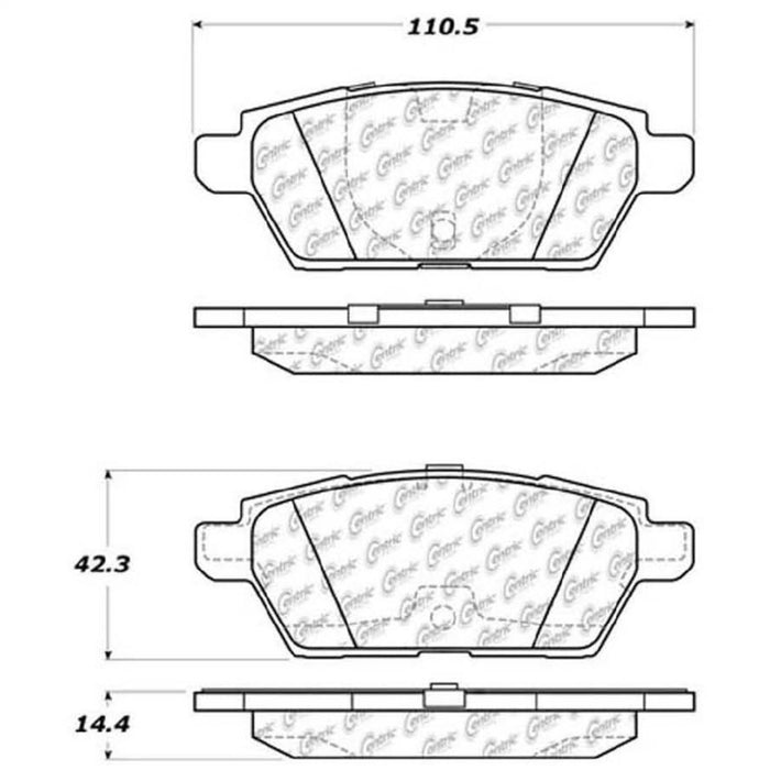 StopTech Street Touring 06-07 Mazdaspeed 6 Rear Brake Pads 308.1161